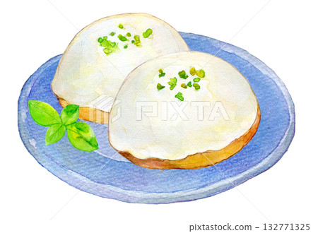 水彩插畫,手繪插畫,檸檬蛋糕 水彩插畫,手繪插畫,檸檬蛋糕 132771325