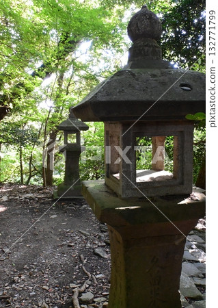 Scenery of the grounds of Takara Shrine in Fukuoka Prefecture Scenery of the grounds of Takara Shrine in Fukuoka Prefecture 132771799