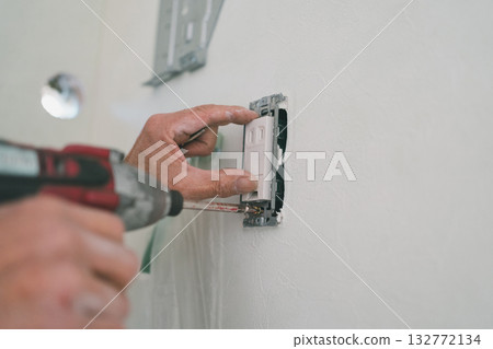 constructing, plug, electricity 132772134