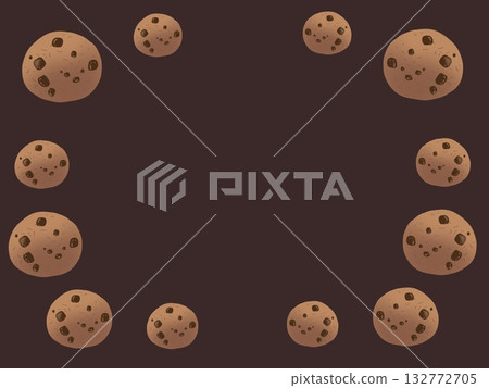 Simple cookies (brown background) Simple cookies (brown background) 132772705