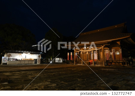 Yanagawa Mitsuhashira Shrine at night Yanagawa Mitsuhashira Shrine at night 132772747