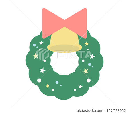 Cute and simple Christmas wreath Cute and simple Christmas wreath 132772932