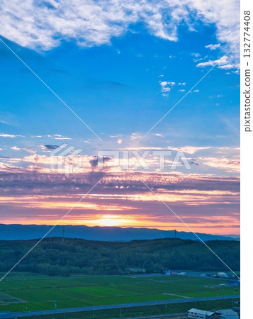 Evening landscape Evening landscape 132774408