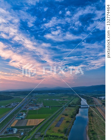 Evening landscape 132774464