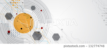 Abstract polygonal background technology concept, modern background Abstract polygonal background technology concept, modern background 132774748