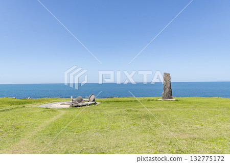 Oga City, Akita Prefecture: 40° North Latitude Monument and surrounding scenery 132775172