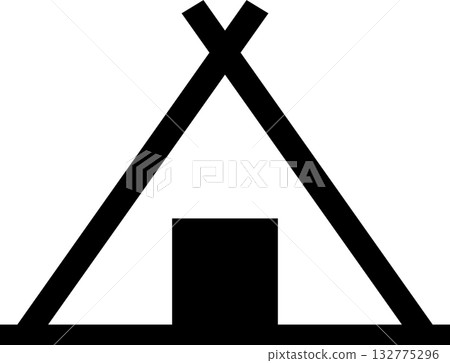 Simple tent icon, vector illustration Simple tent icon, vector illustration 132775296