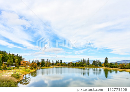 Autumn scenery of Chausuyama Plateau (Aichi Prefecture/Nagano Prefecture) Autumn scenery of Chausuyama Plateau (Aichi Prefecture/Nagano Prefecture) 132775306