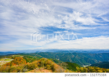 從茶臼山高原空中花園看到的秋景（愛知縣） 132775384