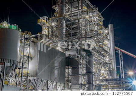 生質發電廠夜景 132775567