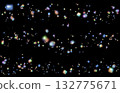 Jewel-like stars in the night sky 132775671