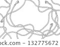 Monochrome material of string frame 132775672