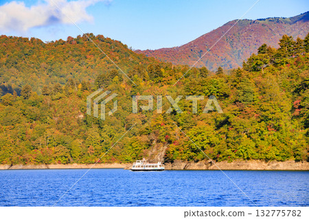 Lake Okutadami excursion course autumn 132775782