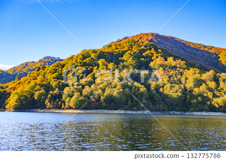 Lake Okutadami excursion course autumn 132775786