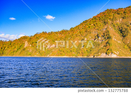 Lake Okutadami excursion course autumn 132775788