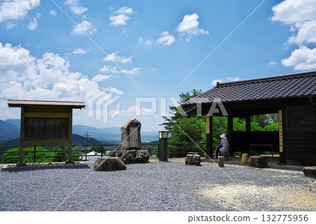 Magome Furusato Square, a post town in early summer Magome Furusato Square, a post town in early summer 132775956
