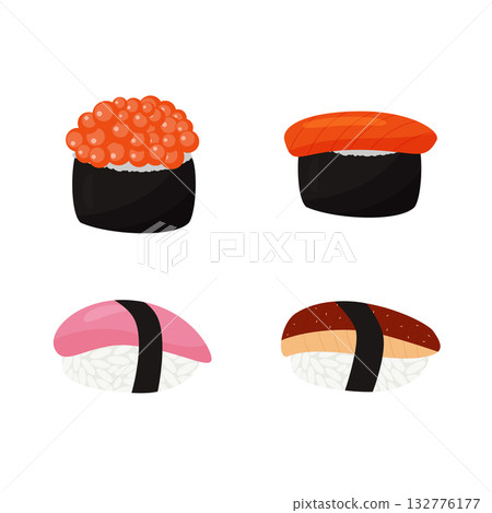 set of sushi 132776177