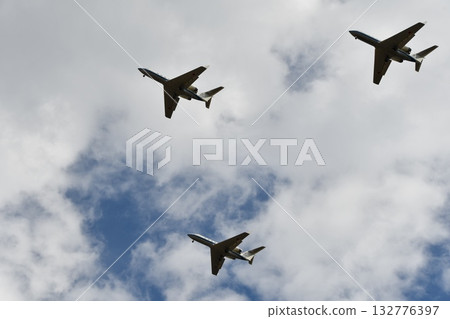fighter jet flying in the sky 132776397