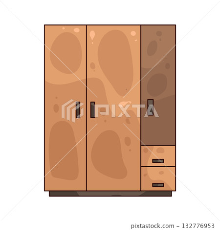 illustration of Wardrobe 132776953