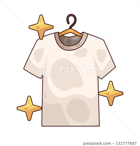 illustration of clean clothes illustration of clean clothes 132777087