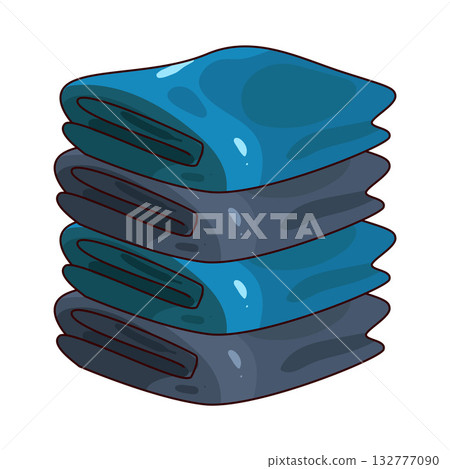 illustration of stack of clothes illustration of stack of clothes 132777090