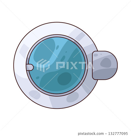 illustration of washing machine door 132777095