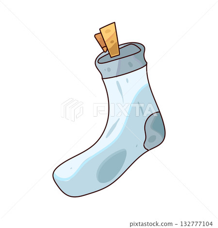 illustration of sock 132777104