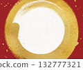 Japanese style background with gold brush art 132777321