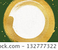 Japanese style background with gold brush art 132777322