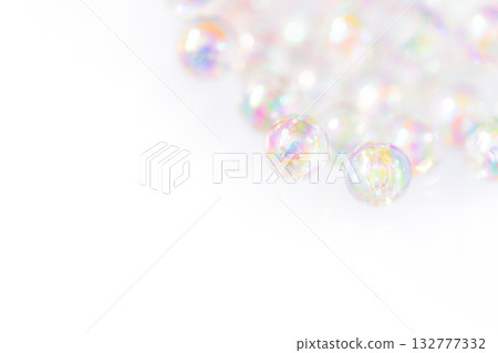 Glass balls and sparkling background material 132777332
