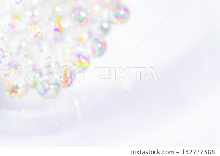 Glass balls and sparkling background material 132777388