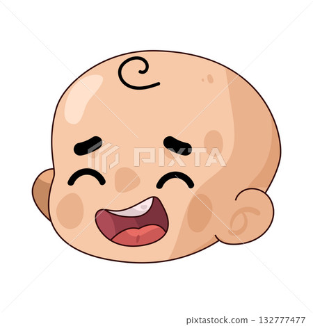 illustration of Baby Laugh illustration of Baby Laugh 132777477