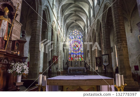 Saint-Aubin church in Guerande, France Saint-Aubin church in Guerande, France 132778397
