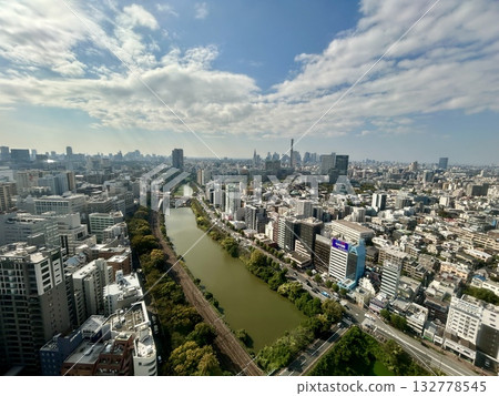 View of Tokyo cityscape from Hosei University Boissonade Tower View of Tokyo cityscape from Hosei University Boissonade Tower 132778545