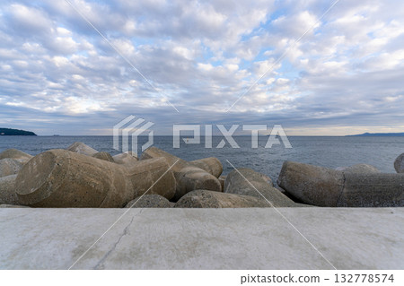 從湯河原海濱公園看到的海景 132778574
