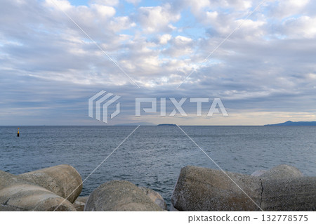 從湯河原海濱公園看到的海景 132778575