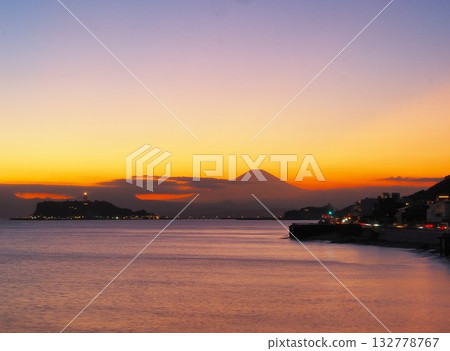 Evening view from Inamuragasaki, Kanagawa Prefecture, October 132778767