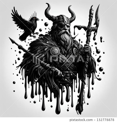 representation of the Viking god Odin 132778878