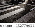 Landscape with a pedestrian crossing 132779031