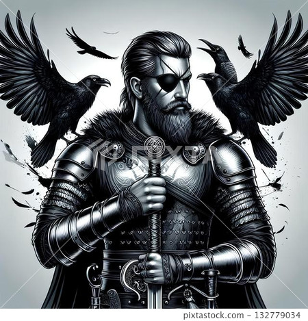 representation of the Viking god Odin 132779034