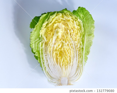 chinese cabbage on a white background 132779080