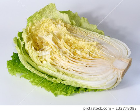chinese cabbage on a white background 132779082