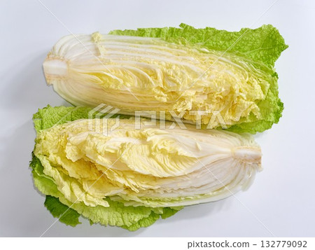 chinese cabbage on a white background 132779092