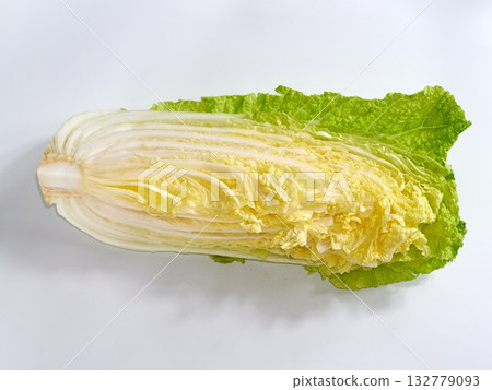 chinese cabbage on a white background 132779093
