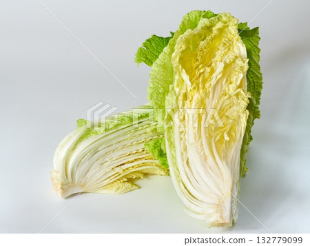 chinese cabbage on a white background 132779099