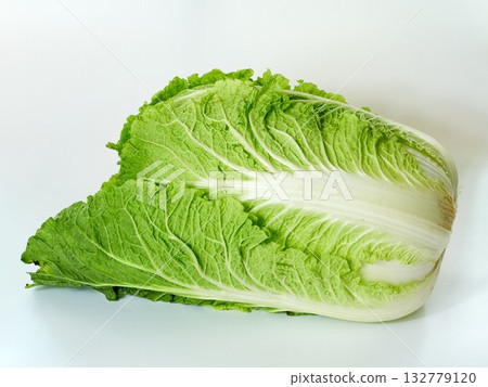 chinese cabbage on a white background chinese cabbage on a white background 132779120