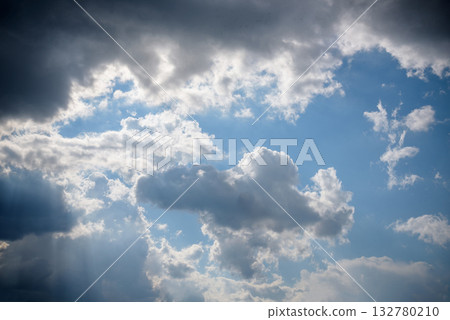 Overcast sky before storm. Dark ominous clouds Overcast sky before storm. Dark ominous clouds 132780210