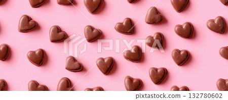 colorful heart sprinkles seamless pattern background banner 132780602