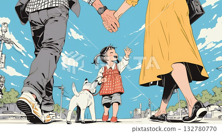 Work-life balance: Businesspeople balancing work and family life Work-life balance: Businesspeople balancing work and family life 132780770