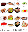 各種食物插圖集 132781219